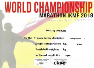 World Championship Kettlebell Marathon IKMF 2018